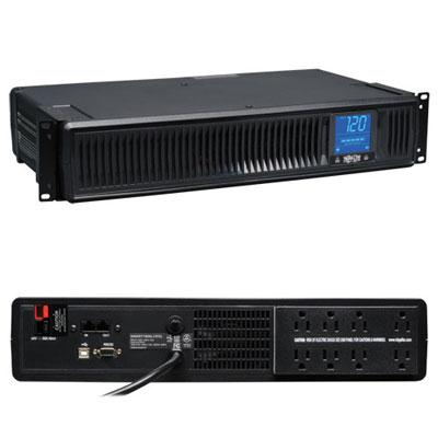 Tripp Lite by Eaton UPS SmartPro LCD 120V 1500VA 900W Line-Interactive UPS AVR Extended Runtime 2U Rack/Tower LCD USB DB9 8 Outlets
