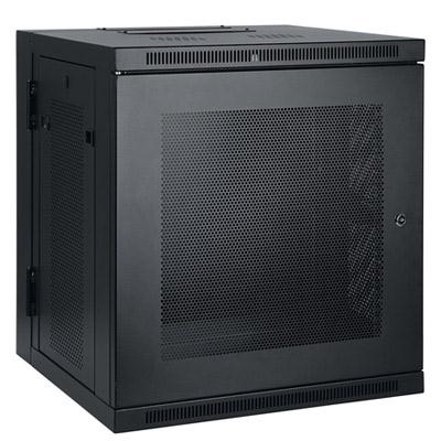 Tripp Lite by Eaton SmartRack 12U Low-Profile Switch-Depth Wall-Mount Small Rack Enclosure Hinged Back