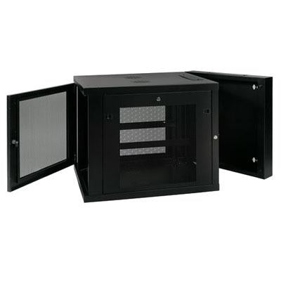Tripp Lite by Eaton SmartRack 12U Server-Depth Wall-Mount Small Rack Enclosure Hinged Back