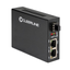 Cleerline SSF fiber media converter, 1G SFP to two RJ45 with PoE