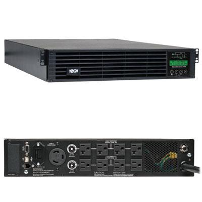 Tripp Lite by Eaton series SmartOnline 3000VA 2700W 120V Double-Conversion UPS - 7 Outlets, Extended Run, Network Card Option, LCD, USB, DB9, 2U Rack/Tower Battery Backup