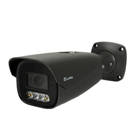 Luma Surveillance 820 Series 4K Hybrid IP Camera with Motorized Varifocal Lens - Bullet | Black