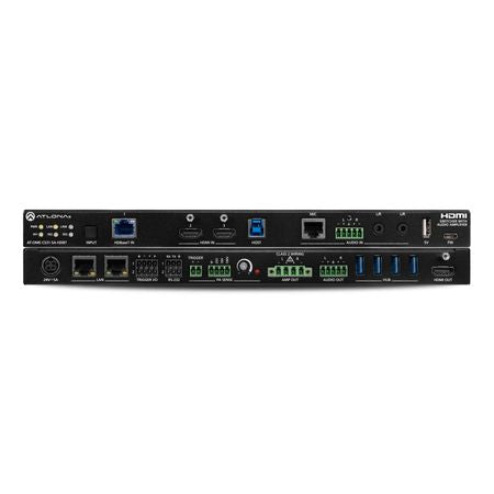 Atlona Omega Three-Input Switcher for HDBaseT and HDMI Signals, Mixer Amplifier, and USB Hub - HDBaseT