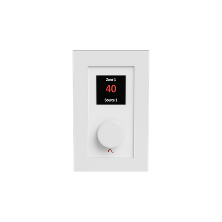 Episode Business Music Solution Zone-Source Controller Wall Plate - White