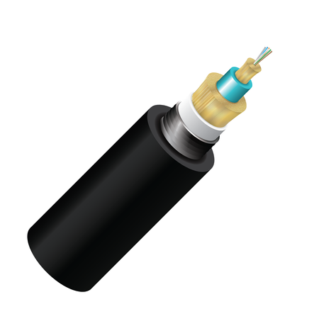 Cleerline 6-Strand OM3 Armored Direct Burial PE Fiber Optic Cable