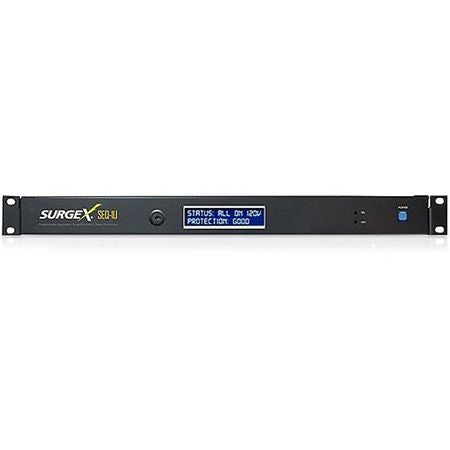 SurgeX SEQ-1U Sequencing Surge Eliminator and Power Conditioner, Remote and Key Lock, 1RU