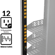 WattBox IP Vertical Power Strip & Conditioner | 12 Individually Controlled & Metered Outlets
