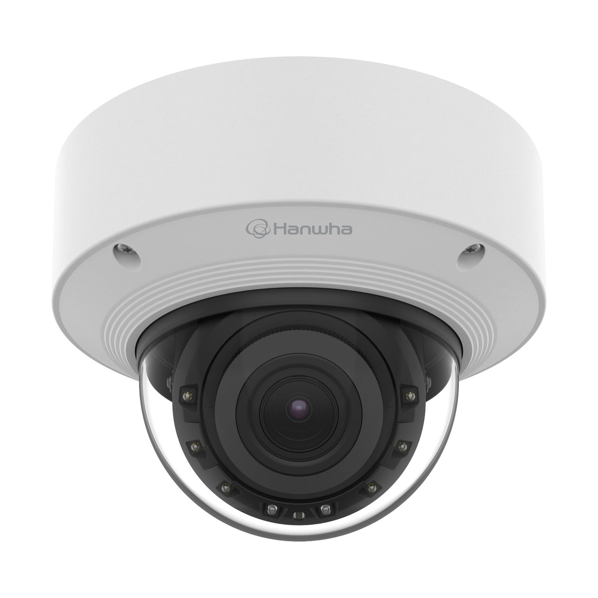 Hanwha Vision XNV-C8083R 6MP AI IR Vandal Dome Camera - 4.4-9.3mm Motorized Varifocal