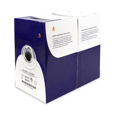 18/2 full copper 500 ft. pull box White CC1802URWH4-500